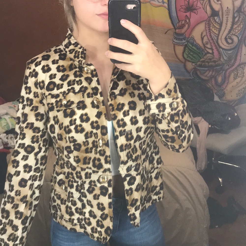 Leopard jacket charter club